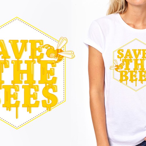 Create a "Save the Bees" Illustration デザイン by gabs&gabs