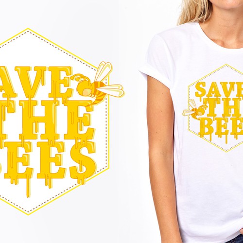 Create a "Save the Bees" Illustration Design by gabs&gabs