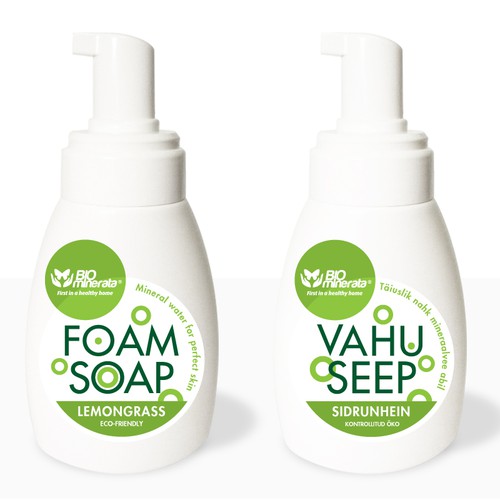 Create beautiful labels for ecofriendly liquid hand soap the only