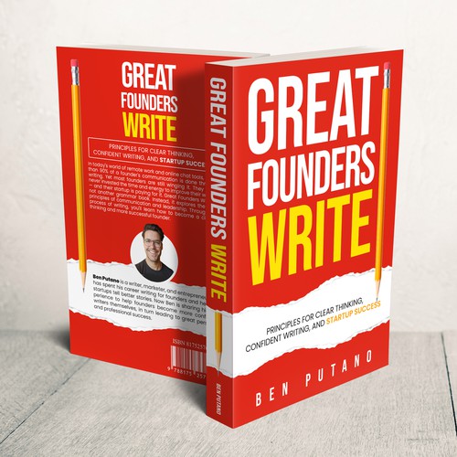 Design the cover of a writing book for entrepreneurs Design by Zahari Studio