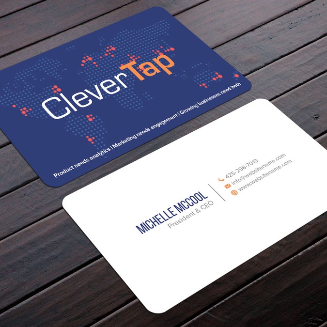 Fresh new business cards for software company | Business ...