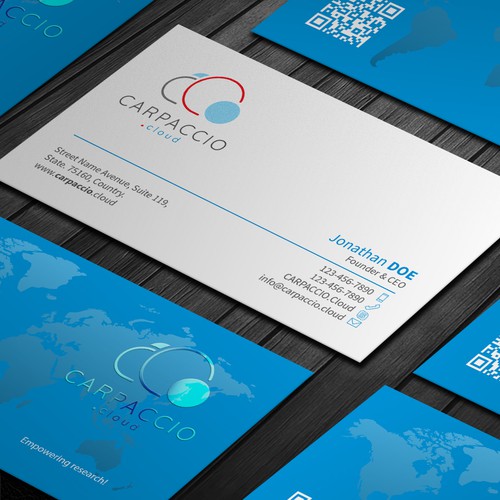 Give more muscle to research with graphic ID for CARPACCIO.cloud Design by DesignsTRIBE