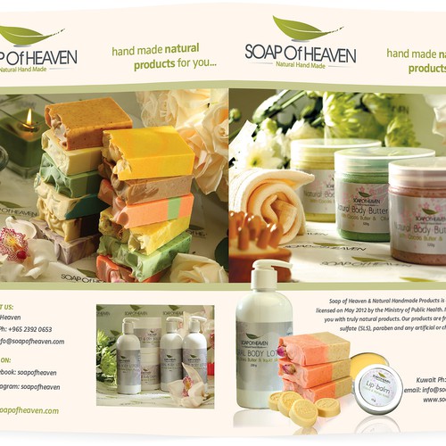 soap of heaven need your creativity to make brochure Design by bmp design