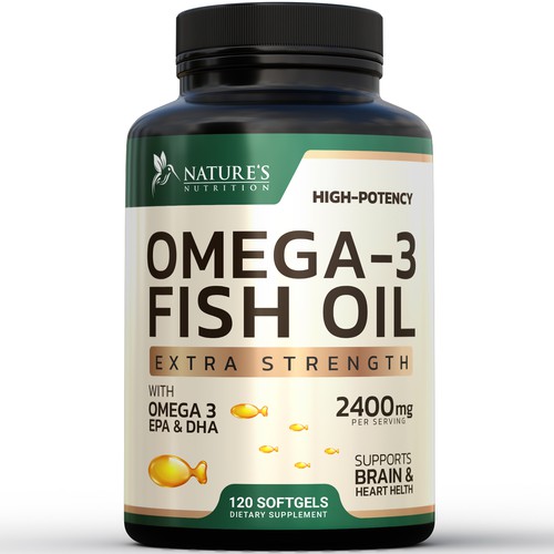 Designs | Omega 3 Fish Oil Design needed for Nature's Nutrition ...