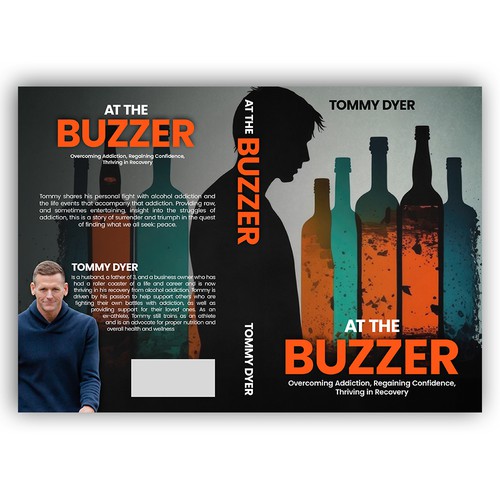 Book cover for inspirational, comeback story out of addiction into recovery! Design by Trzy ♛