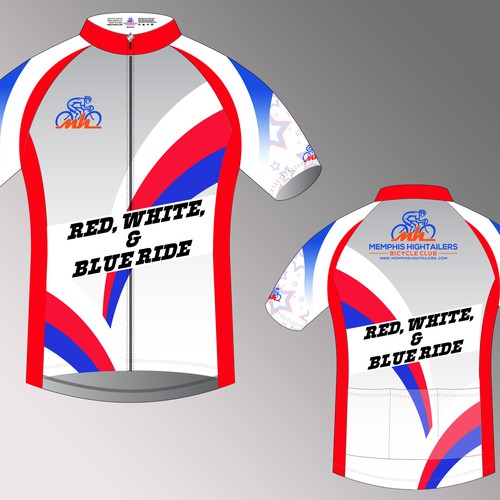 Bicycle jersey design. red, white, and blue!, Other clothing or  merchandise contest