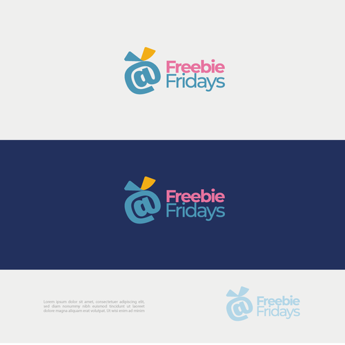 Freebie Fridays - Fun Modern Logo that grabs attention! :) Design by LEN-ART DESIGN