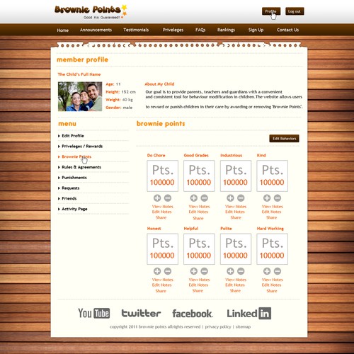 New website design wanted for Brownie Points Diseño de nazarene gonzales