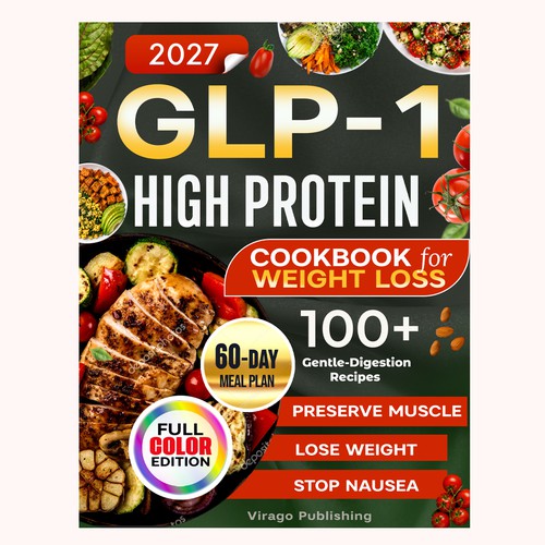 "GLP-1 High-Protein Cookbook" winning Brochure