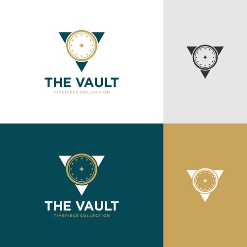 The Vault | Timepiece Collection Logo Contest Design by DA♕NU