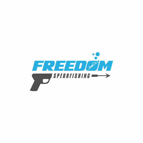 Freedom Spearfishing brand logo Logo design contest
