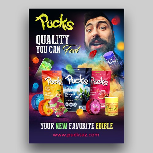 Searching for compelling advertisement for Cannabis edible brand Design by Rgraphic@