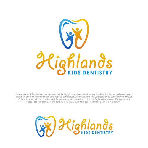 Modern & Fun Kids Dental Office Logo Design by supri™