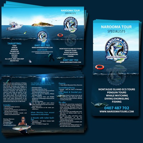 Brochure for Narooma Tours and Charter Fish Narooma | Brochure contest