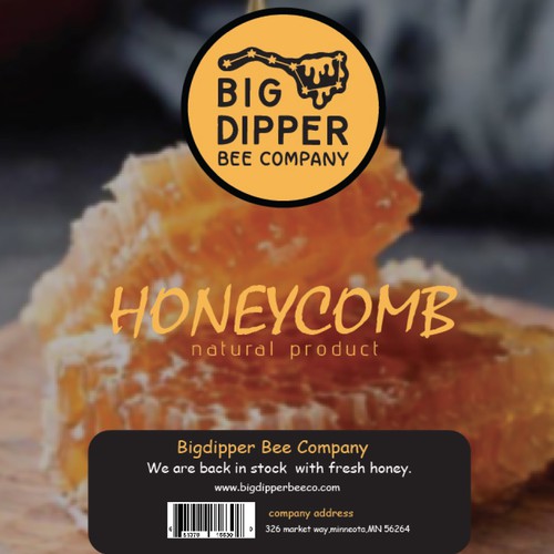 Design a label for my home grown Honey Comb Design by LAXMI DESIGNHUB