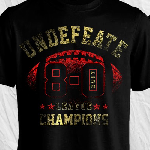 Design a cool t shirt for a middle school football championship team. T shirt contest 99designs