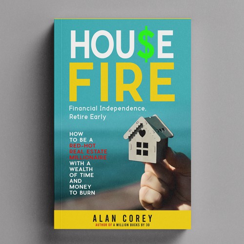 Eye-catching BOOK COVER with REAL ESTATE and EARLY RETIREMENT focus Design by H-Izz Design