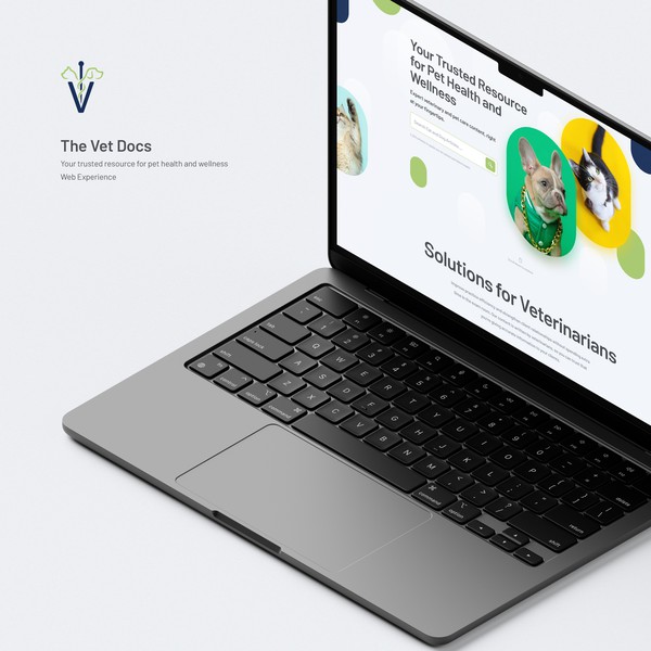 Web design for site that offers information for pet health.