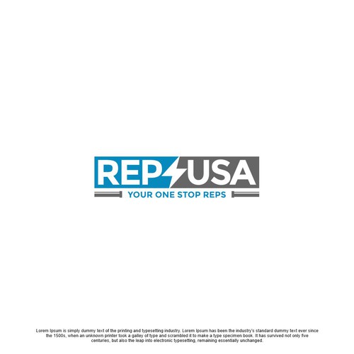 Diseño de Rep's USA Logo de point_up