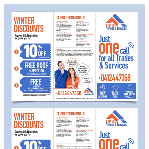 Design a Powerful New Flyer for Best Local Trades & Services Design by Muhammad Shahrooz