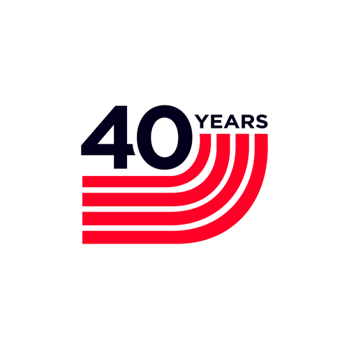 Looking for a modern, expressive 40 years jubilee logo Design by abiedt