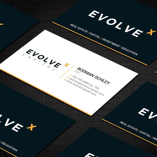 Design a Powerful Business Card to Bring EvolveX Capital to Life! Design by RENEXIT