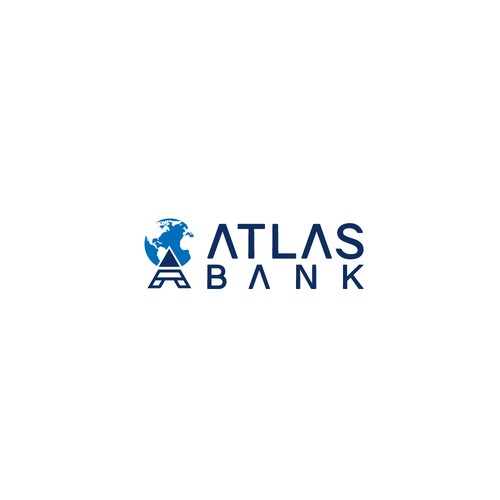 Logo for Atlas Online Bank. Design by bethh