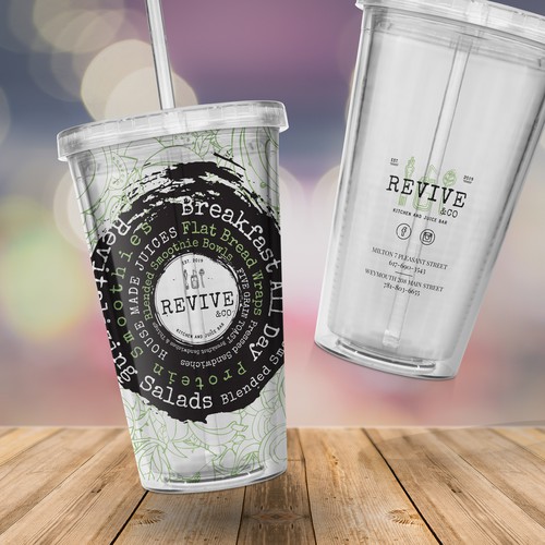 HELP!!!!! Modern juice bar  looking for cup design for togo cups Design réalisé par zzzArt