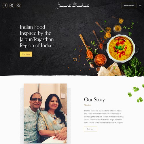 Jaipur Kitchen Website Design by LeNotre