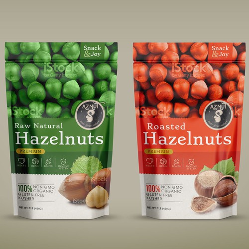 Create a great product package for Aznut hazelnuts Design by Advant7