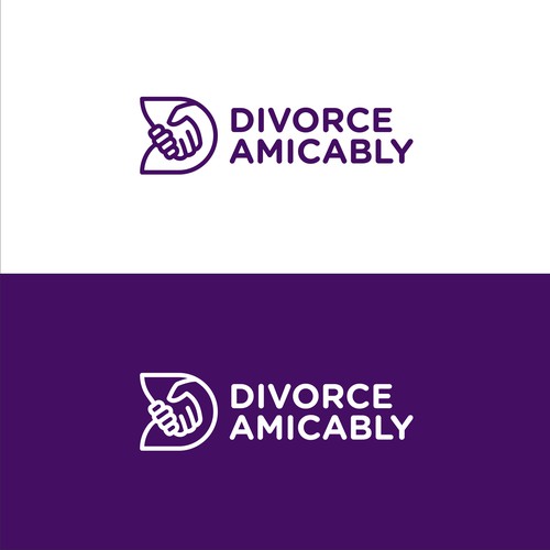 Logo for a new, healthy way for reasonable people to divorce Design by @GadjahDesign