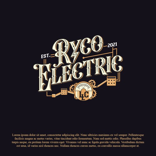 Vintage Electrical logo design Design by HELTER-SKELTER WORKS