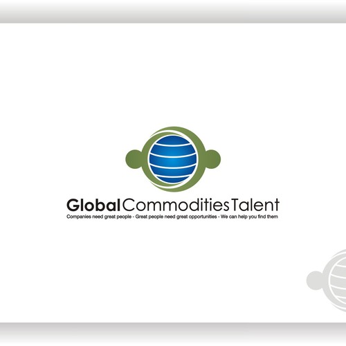 Logo for Global Energy & Commodities recruiting firm Design by Fazrification