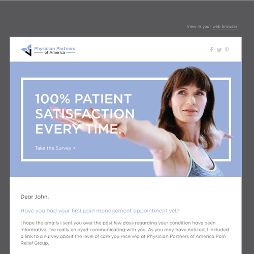 Design a Pain Management DRIP EMAIL Campain TEMPLATE Design by MAK Studios