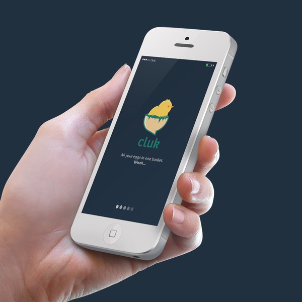 Design by #pratama titled "Logo for Cluk Social Mobile App"