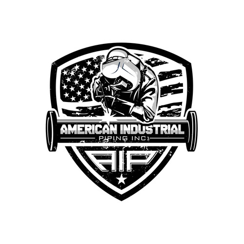 Badass logo for welding/pipefitting company Design by CrimaDezignz®