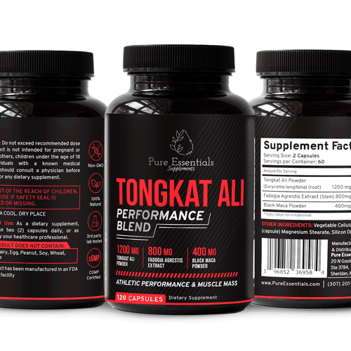 Design di Design a modern product label for my supplement bottle di Shereef_CM