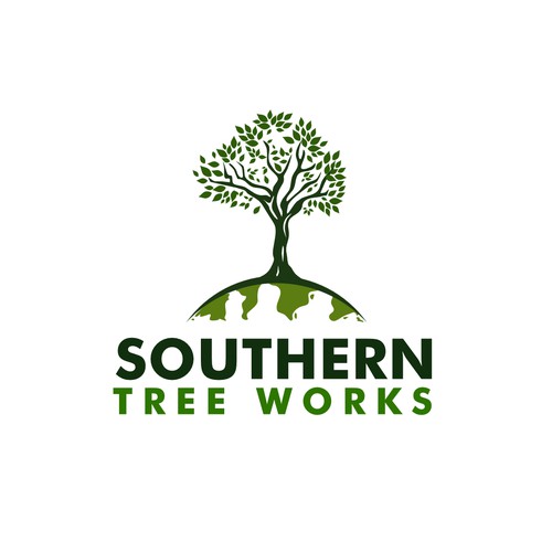 sleek and professional logo for a tree business Design by arttomorrow concept™