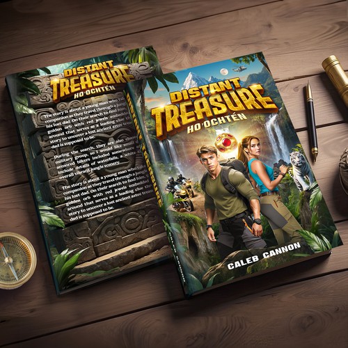 Fiction Book Cover for a Vibrant Jungle Adventure Design by ruddyncang