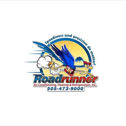 logo for Roadrunner Air Conditioning, Heating & Refrigeration, Inc. Design by X-version