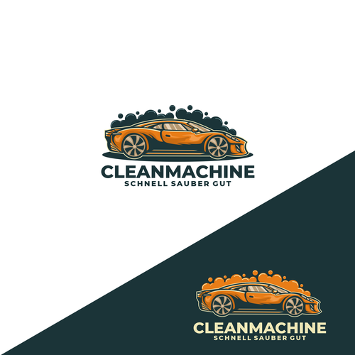 CleanMachine / Logo for Car and Plane Detailing Design by holidin