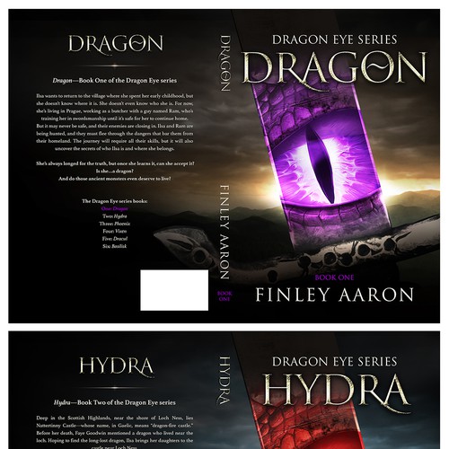 Book Covers for the first 3 books in my YA urban fantasy series, Dragon Eye—more books to come! Réalisé par " Portugal "