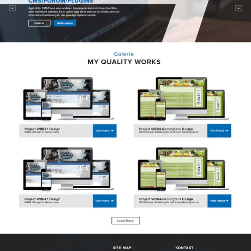 Proposta di design per un contest della categoria Design di sito web realizzata da Design Monsters