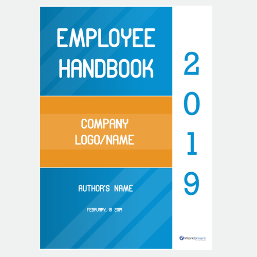 Design a new look for employee handbook - cover page/header/new font Réalisé par heristywn