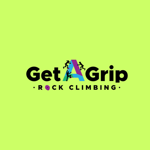 Get A Grip! Rock Climbing logo design Réalisé par mmkdesign