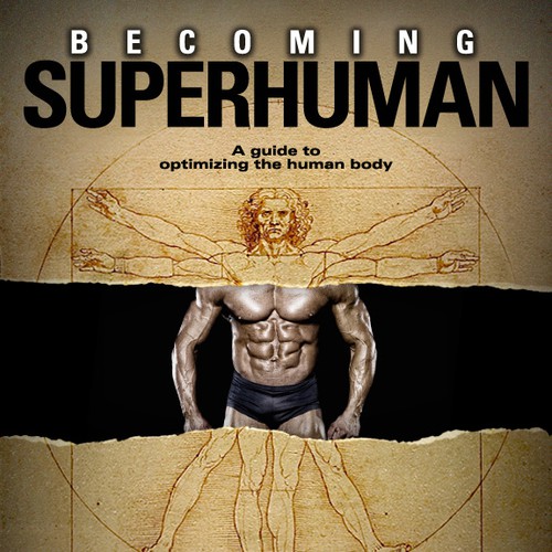 "Becoming Superhuman" Book Cover Diseño de Innisanimation