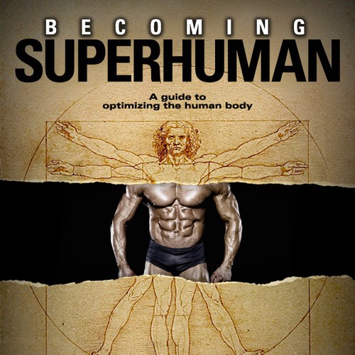 "Becoming Superhuman" Book Cover Design by Innisanimation