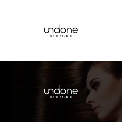 Luxury Hair Salon Logo and business card design Réalisé par anakdesain™✅