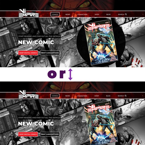 Comic Book Website Design by Alina_rali