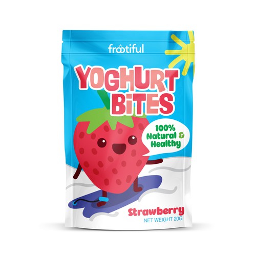 DESIGN PACKAGING FOR CHILDREN SNACK  - FUN, STAND OUT, MODERN Design by Plush Design